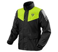 REV'IT! Revit Nitric 4 H2O Veste de pluie de moto, schwarz/gelb, 2XL