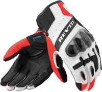 Revit Ritmo Gants de moto, Blanc/Rouge/Noir, Taille 2XL