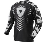 Revit Rough Maillot Motocross, Noir/Blanc, Taille M