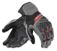 Revit Sand 5 Gants de moto, schwarz/grau/rot, L