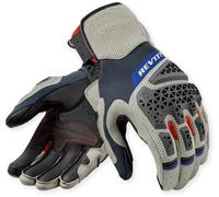 Revit Sand 5 Gants de moto, argent/rouge, Taille S