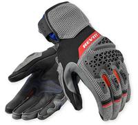 Revit Sand 5 Gants de moto pour femmes, Noir/Gris/Rouge, Taille XL