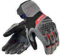 Revit Sand 5 Gants de moto pour femmes, noir-gris-rouge, taille L