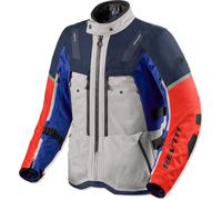 Revit Sand 5 H2O Blouson textile de moto, bleu-argent, taille S pour homme
