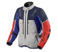 Revit Sand 5 H2O Blouson textile de moto, silber/blau, L