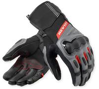 Revit Sand 5 H2O Gants de moto imperméables, Noir/Gris/Rouge, Taille 3XL