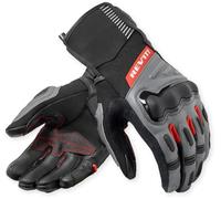Revit Sand 5 H2O Gants de moto imperméables, Noir/Gris/Rouge, Taille XL