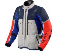 Revit Sand 5 H2O, veste textile imperméable S Gris/Bleu/Orange Gris/Bleu/Orange