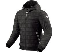 Revit Saros WB Letters Blouson textile de moto, noir/anthracite/rouge, Taille L