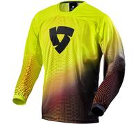 Revit Seeker, jersey XL Jaune Néon/Rouge Foncé Jaune Néon/Rouge Foncé