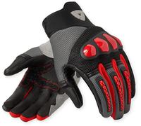 Revit Speedart Air Gants de moto, Noir/Gris/Rouge, Taille 3XL