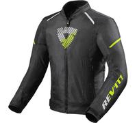 Revit Sprint H20 Blouson textile de moto, noir-jaune, taille M pour homme
