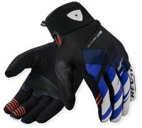Revit Surge Gants de moto, noir-bleu, taille L pour homme