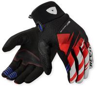 Revit Surge Gants de moto, noir-rouge, taille 3XL pour homme