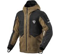 Revit Tectonic H2O Veste textile de moto imperméable, noir/marron, Taille S
