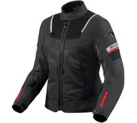 REV'IT! Veste moto Tornado 4 H2O – textile imperméable – Noir/Gris/Rouge Taille 44 Dames