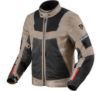 REV'IT! Veste textile moto Tornado 4 H2O imperméable Noir/Beige XL Homme