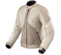 Revit Torque 3 Backprint H2O Veste textile moto pour femmes imperméable, Blanc/sable, Taille 42