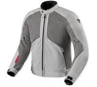Revit Torque 3 H2O Veste textile moto imperméable, Gris clair/rouge, Taille L
