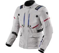 Revit Vertical GTX Veste textile de moto, Blanc/argent, Taille M