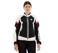 Revit Control Air H2O imperméable à l’eau dames moto textile veste, Blanc/Noir, Taille 42