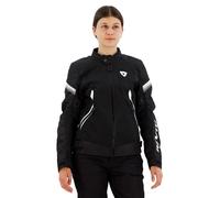 Revit Control Air H2O imperméable à l’eau dames moto textile veste, Noir/Blanc, Taille 40