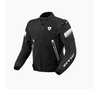 Revit Control Air H2O veste textile de moto imperméable, Noir/Blanc, Taille XL