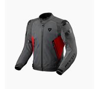 Revit Control Air H2O veste textile de moto imperméable, Gris/Rouge, Taille XXL
