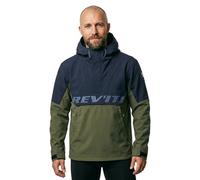 Revit Photon Veste textile de moto imperméable, bleu foncé/vert, Taille XL