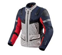 REV'IT! Veste textile de moto Defender 3 GTX Rouge-Bleu Taille M pour homme