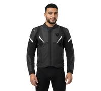 REV'IT! Blouson en cuir de moto Automate perforé noir Taille 52 Homme