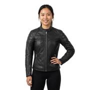 REV'IT! - Blouson moto en cuir London - Femme - Noir - Taille 38