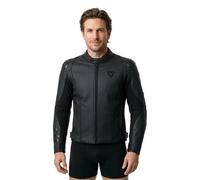 REV'IT! Veste Quadratic en cuir perforé Taille 50 Noir