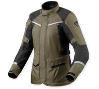 Revit Voltiac 3 H2O Veste textile de moto pour dames, Vert/Gris, Taille 34