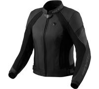 Revit Xena 4 Blouson en cuir de moto pour femmes, noir-gris, taille 36