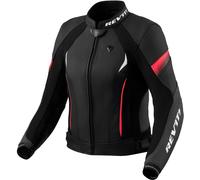 Revit Xena 4 Blouson en cuir de moto pour femmes, noir/rose, Taille 42