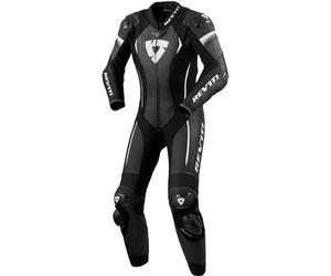 Revit Xena 4 Costume en cuir de moto une pièce pour dames, Noir/Blanc, Taille 44