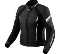 Revit Xena 4, veste en cuir pour femmes 46 Noir/Blanc Noir/Blanc