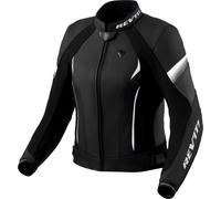 Revit Xena 4, veste en cuir pour femmes 44 Noir/Blanc Noir/Blanc