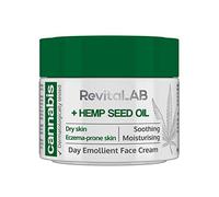 RevitaLAB Cannabis Extract Day Emollient Face Cream with Organic Hemp Seed Oil for Deep Nourishment - Dermatologically-Tested Moisturiser for Sensitive Skin, 50 ml
