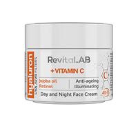 RevitaLAB - Hyaluron - Crème de jour et de nuit anti-âge, enrichie en vitamines A, B3, B5, E et C, huile de jojoba et filtres à rayons UV, pour personnes de 40 à 55 ans, 50 ml