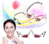 RevitalEyes Lunettes à lumière rouge, thérapie avancée de renouvellement sous les yeux, appareil de beauté des yeux à micro-courants, masseur de beauté des yeux 3D, appareil de soins des yeux ferme,