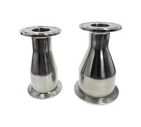 Revive Furniture 3/4 "- 4" pipe OD de 19mm à 102mm Sanitary Sanitary Tri Clamp Ferrule Soudure SS316 Connecteur de tuyau de réducteur(SS 316,76mm to 51mm)