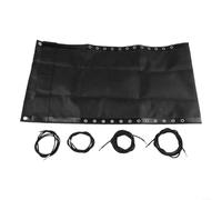 Revive Your Beach Chair Kit de réparation avec cordon en tissu de rechange Noir 160 x 43 cm