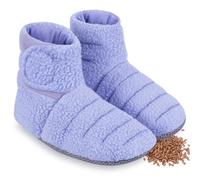 REVIX Chaussons chauffants au micro-ondes, ajustables, Purple L