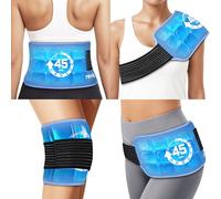 REVIX Ice Pack for Injuries Reusable, 45-Minute Long-Lasting Cold Pack for Knee, Shoulder, Back with Ice Grid Gel Design, Gel Ice Wrap with Cold Compress Therapy for Workout Relief, 35,5×17,7cm