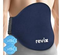REVIX Pack de Froid Extra Large pour le Dos (Lot de 2) - Gel Réutilisable pour Lombaires, Taille et Abdomen, Thérapie par le Froid contre les Douleurs Musculaires et Coccygiennes