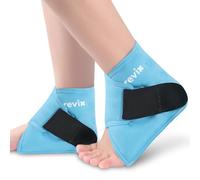 REVIX Pack de Froid pour Cheville (Lot de 2) - Gel Réutilisable à Compression Froide pour Douleurs du Pied, Enveloppe Glacée contre Gonflements, Fasciite Plantaire, Tendinite d'Achille et Entorses