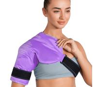 REVIX Poche de glace réutilisable pour le genou pour blessures Soulage la douleur du genou avec compresse froide pour l'arthrite, la récupération d'une chirurgie 1 pack Violet