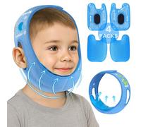 REVIX Teeth Ice Pack Head Wrap for Kids, Face Ice Pack with 3D Design for Children's Tonsillectomy Recovery, Reusable Hot Cold Compress for Cheek & Jaw Relief, Cute & Fun Dinosaur Pattern, Blue